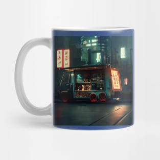 Cyberpunk Tokyo Ramen Food Truck Mug